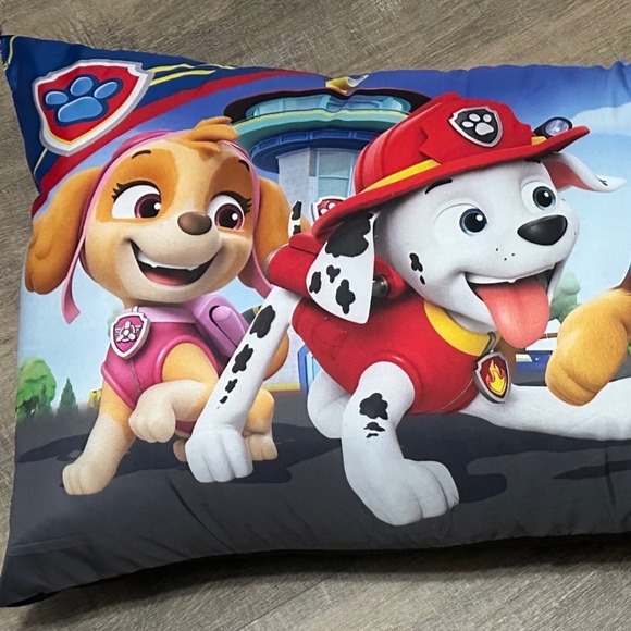Nickelodeon Paw Patrol Kids Body Pillow Skye Marshall Chase & Rubble 17x34" NWT - Picture 5 of 8
